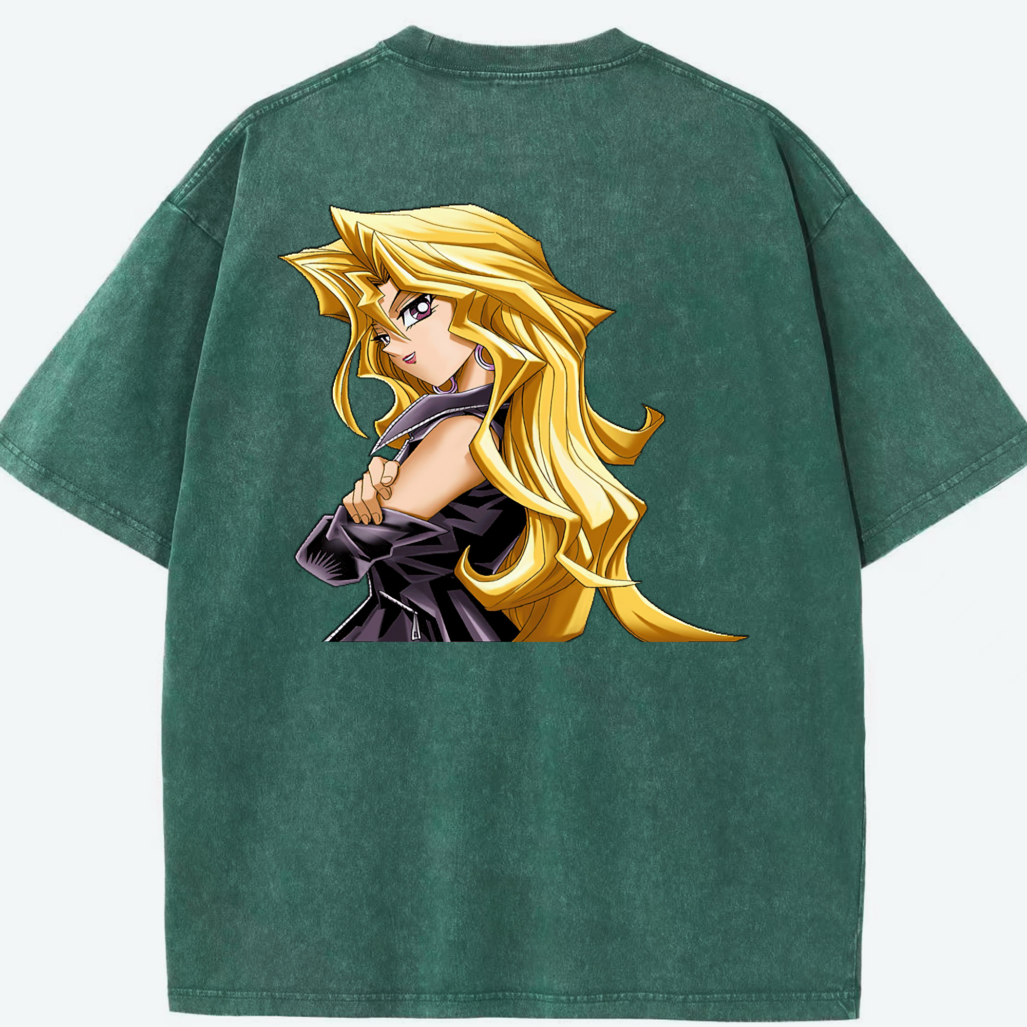 （画像用） 遊☆戯☆王 Yu-Gi-Oh! 綿100% ヴィンテージ風 半袖Tシャツ（背面プリント）